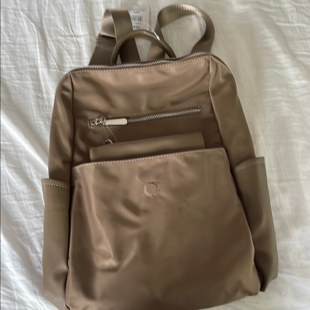 Roots Tan Interior Backpack